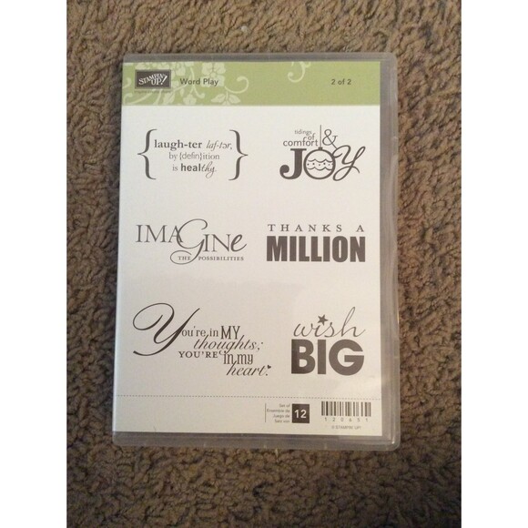 INVENTORY REDUCTION SALE. Stampin Up Word Play Sets 1 & 2 B49 - Picture 4 of 5